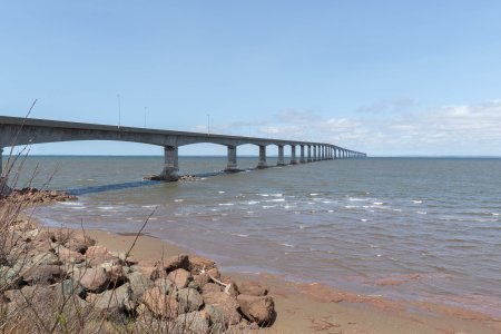 Confederation Bridge, 13km tussen New Brunswick en Prince Edward Island