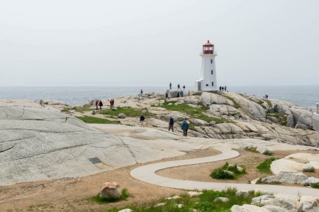In dit deel van Nova Scotia zien we ineens dit soort rotsen